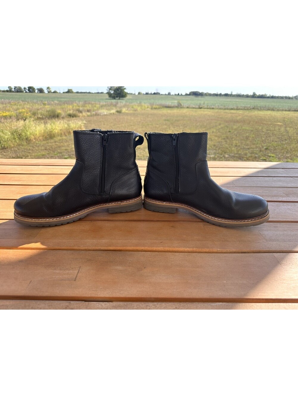 BullBoxer Bayley Ankle Boots Booties Black Leather Women’s 10 Made In Portugal - Picture 3 of 13